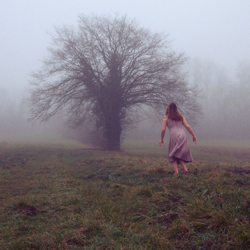 Delphine Millet Attraction - Staged photography delicate sensitive surrealist dream tree magic mystic witch nature fog - Art conceptual photographer in Berlin