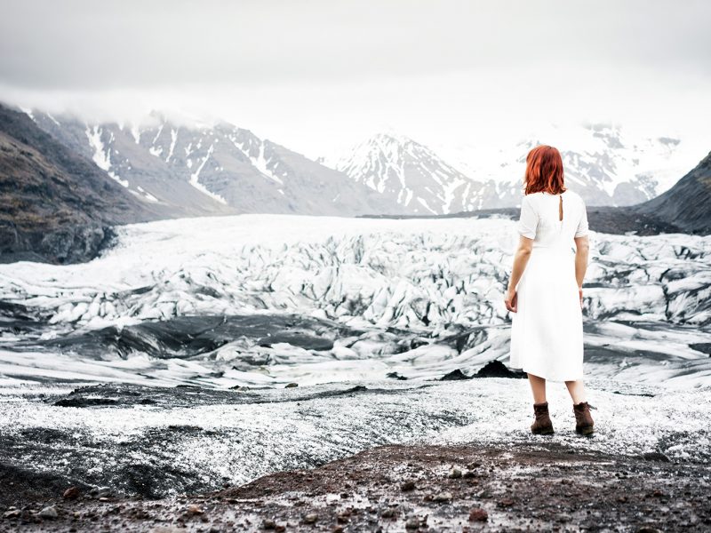 Delphine Millet Wonderland - Snow white ice glacier mountains Iceland Photography - Art conceptual photographer in Berlin