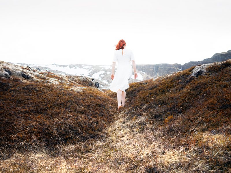 Delphine Millet Wonderland - Field walking Iceland Photography - Art conceptual photographer in Berlin