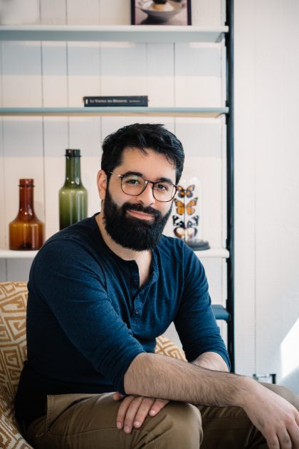 Portrait of the designer creator Atropos in Geneva